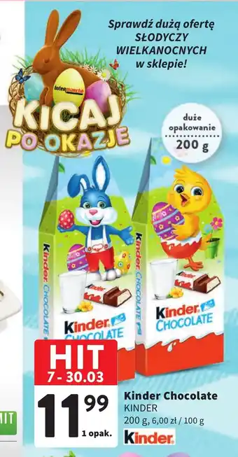 Intermarche Kinder Chocolate KINDER 200 g oferta