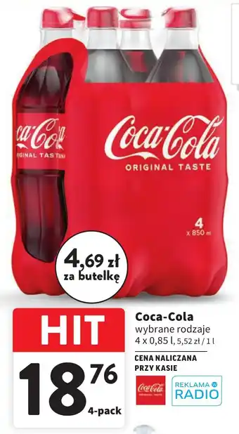 Intermarche Coca-Cola 4 x 0,85 l oferta