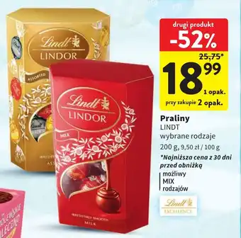 Intermarche Praliny LINDT 200 g oferta