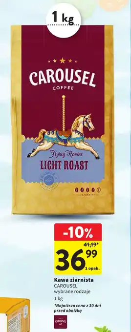 Intermarche Kawa ziarnista CAROUSEL 1 kg oferta