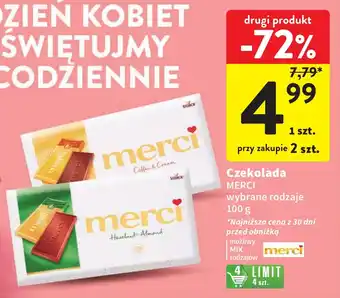Intermarche Czekolada MERCI 100 g oferta