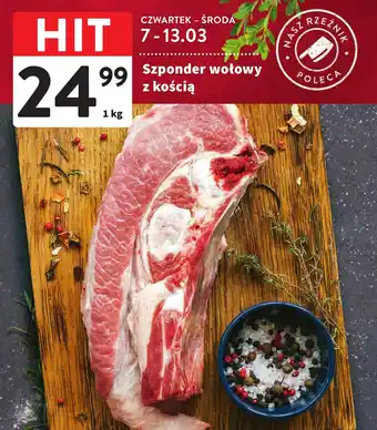 Intermarche Szponder wołowy z kością 1 kg oferta