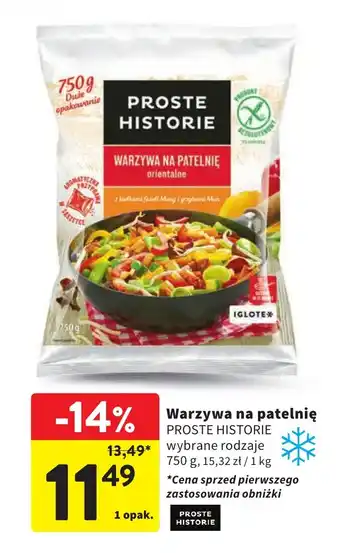 Intermarche Warzywa na patelnię PROSTE HISTORIE 750 g oferta