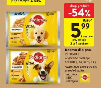 Intermarche Karma dla psa PEDIGREE 4 x 100 g oferta