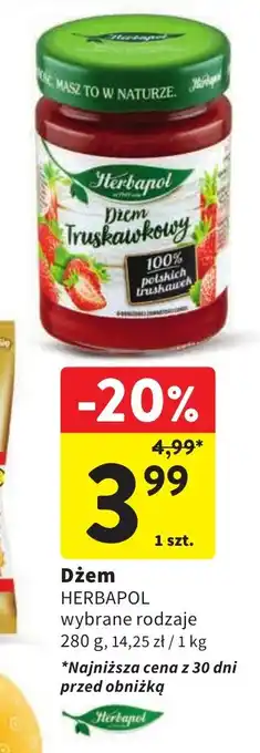 Intermarche Dżem HERBAPOL 280 g oferta