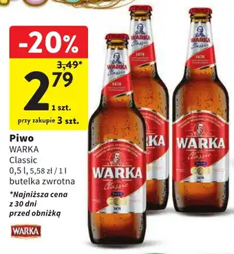 Intermarche Piwo WARKA 0,5l oferta