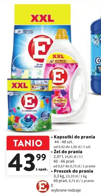 Intermarche Kapsułki do prania 44-48szt./Żel do prania 2,97l/Proszek do prania 3,3kg oferta