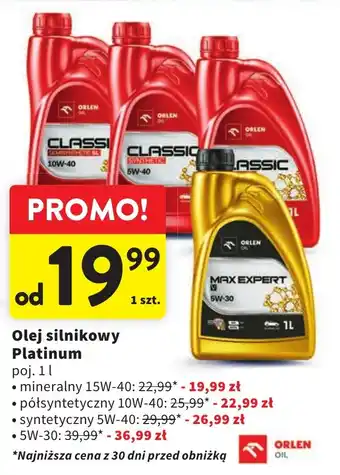 Intermarche Olej silnikowy Platinum 1l oferta