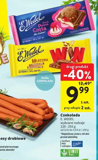 Intermarche Czekolada E. WEDEL 220-293g oferta