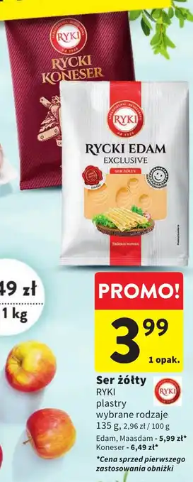 Intermarche Ser żółty RYKI 135g oferta