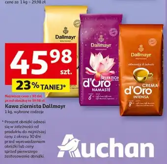 Auchan Kawa ziarnista Dallmayr 1kg oferta