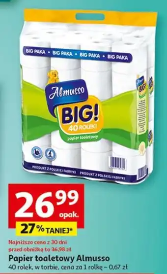 Auchan Papier toaletowy Almusso 40 rolek oferta