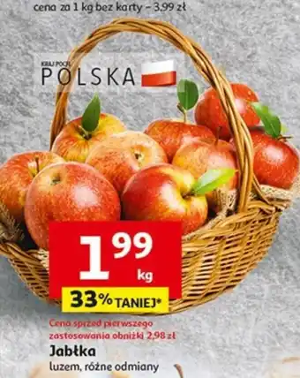 Auchan Jabłka 1kg oferta