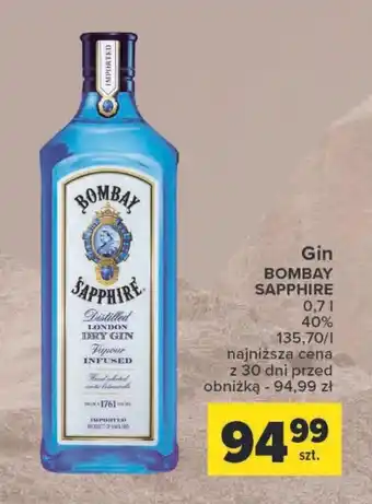 Carrefour Gin Bombay Sapphire oferta