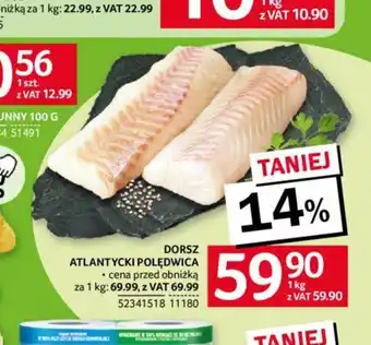 Selgros DORSZ ATLANTYCKI POLĘDWICA 1kg oferta