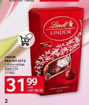 Selgros LINDOR PRALINY 337 G oferta