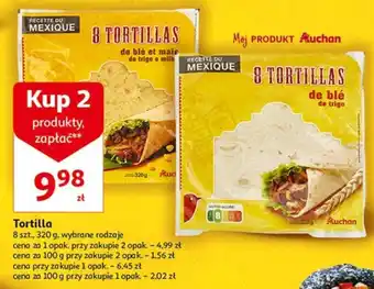 Auchan Tortilla 8szt. 320g oferta