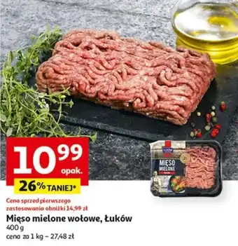 Auchan Mięso mielone wołowe Łuków 400 g oferta