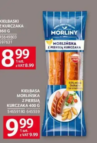 Selgros KIEŁBASA MORLIŃSKA Z PIERSIĄ KURCZAKA 400 G oferta