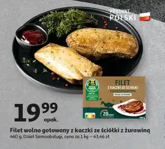 Auchan Filet wolno gotowany z kaczki ze ściółki z żurawiną 460 g oferta