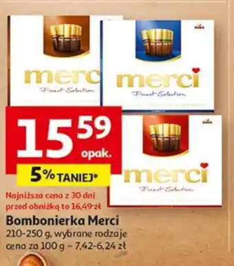 Auchan Bombonierka Merci 210-250 g oferta