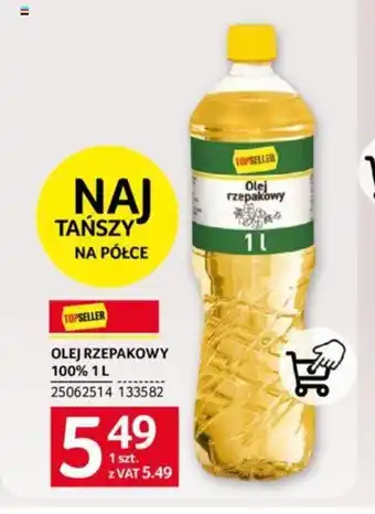 Selgros OLEJ RZEPAKOWY 100% 1L oferta