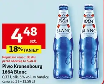 Auchan Piwo Kronenbourg 1664 Blanc 0,33l oferta
