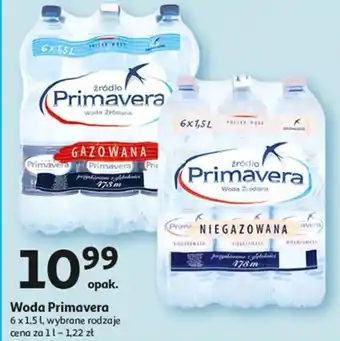 Auchan Woda Primavera 6x1,5l oferta