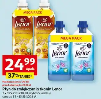 Auchan Płyn do zmiękczania tkanin Lenor 2x925-2x1230ml oferta