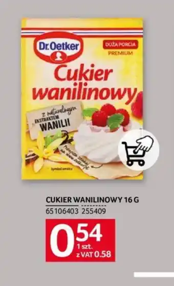 Selgros CUKIER WANILINOWY 16 G oferta