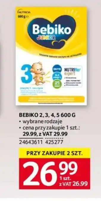 Selgros Bebiko 2,3,4,5 600g oferta