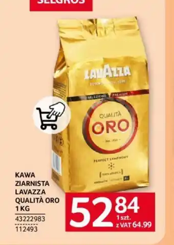 Selgros KAWA ZIARNISTA LAVAZZA QUALITÀ ORO 1KG oferta