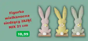 Figurka wielkanocna siedzący ZAJĄC MIX 21 cm