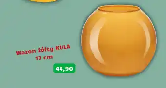 Agata Meble Wazon żółty KULA 17 cm oferta