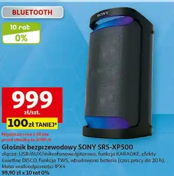 Auchan Głośnik bezprzewodowy SONY SRS-XP500 oferta