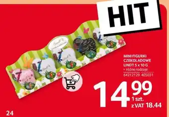 Selgros MINI FIGURKI CZEKOLADOWE LINDT 5 x 10 G oferta