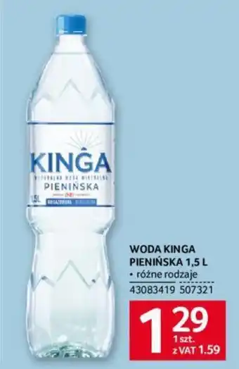 Selgros WODA KINGA PIENIŃSKA 1,5 L oferta