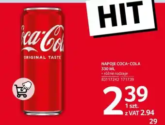Selgros NAPOJE COCA-COLA 330 ML oferta