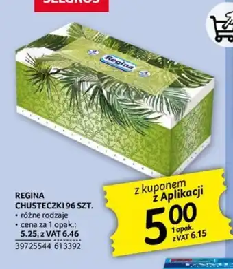 Selgros REGINA CHUSTECZKI 96 SZT. oferta