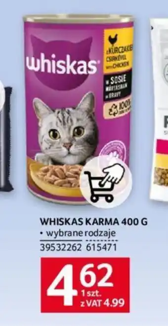 Selgros WHISKAS KARMA 400 G oferta