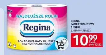Selgros REGINA PAPIER TOALETOWY 4 ROLKI oferta