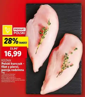 Lidl Polski kurczak - filet z piersi, porcja rodzinna 1kg oferta