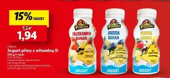 Lidl Jogurt pitny z witaminą D 200 g/1 opak. oferta