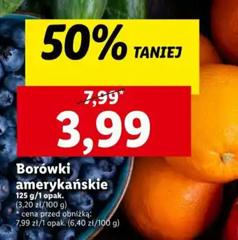 Lidl Borówki amerykańskie 125 g oferta