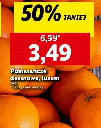 Lidl Pomarańcze deserowe, luzem 1 kg oferta