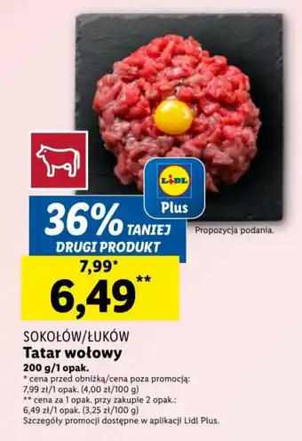 Lidl Tatar wołowy 200 g/1 opak. oferta
