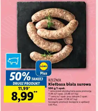 Lidl Kiełbasa biała surowa 500 g/1 opak. oferta