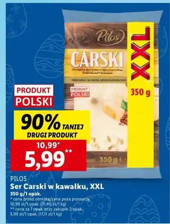 Lidl Ser Carski w kawałku, XXL 350 g/1 opak. oferta