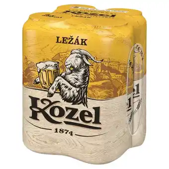 Carrefour Kozel Ležák Piwo jasne 2 l (4 x 0,5 l) oferta