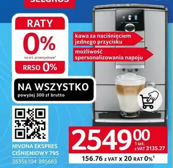 Selgros Ekspres do kawy Nivona oferta